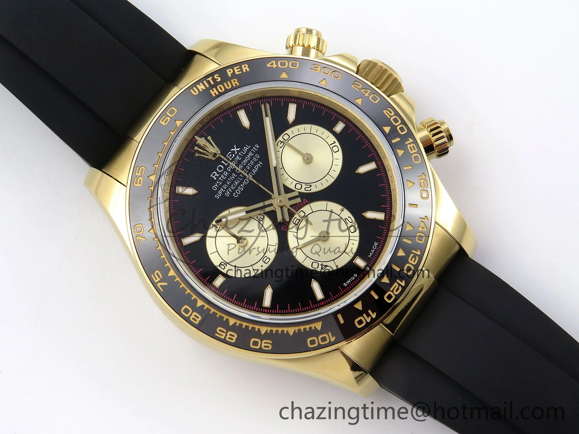 Daytona 126518 QF 1:1 Best Edition Black YG Dial on Oysterflex Strap SH4131 V5