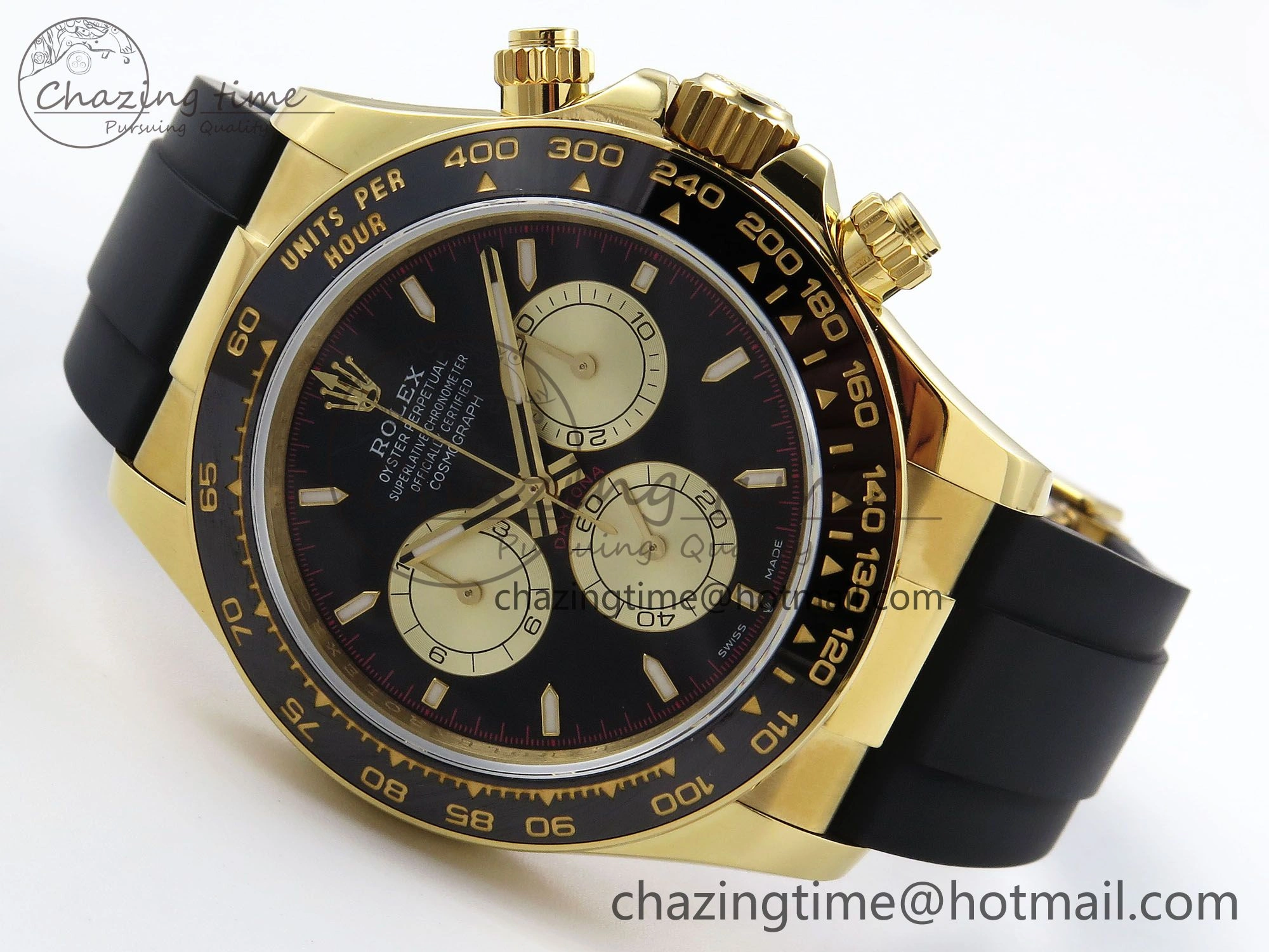 Daytona 126518 QF 1:1 Best Edition Black YG Dial on Oysterflex Strap SH4131 V5