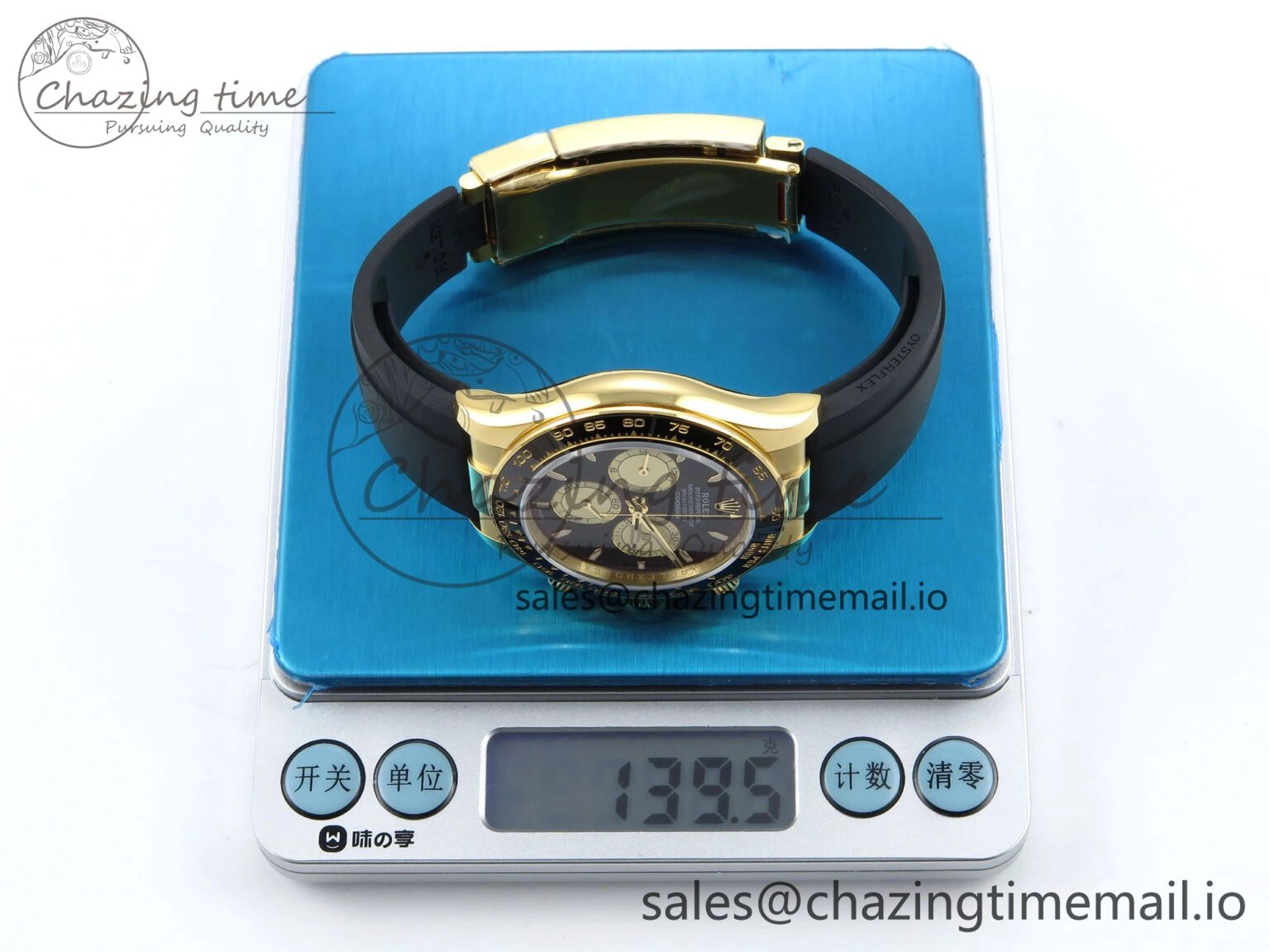 Daytona 126518 QF 1:1 Best Edition Black YG Dial on Oysterflex Strap SH4131 V6（Gain Weight）