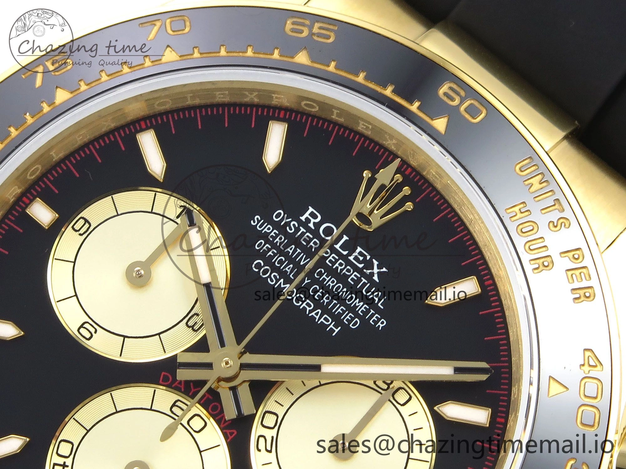 Daytona 126518 QF 1:1 Best Edition Black YG Dial on Oysterflex Strap SH4131 V6（Gain Weight）