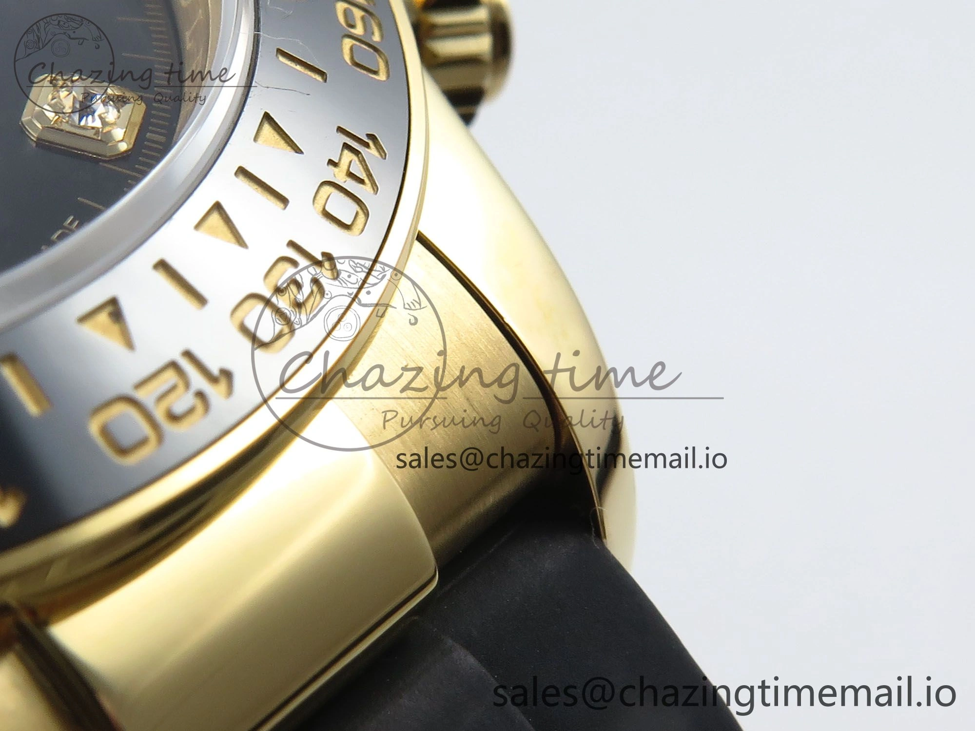 Daytona 126518 QF 1:1 Best Edition Black YG Diamonds Dial on Oysterflex Strap QF4131 V10