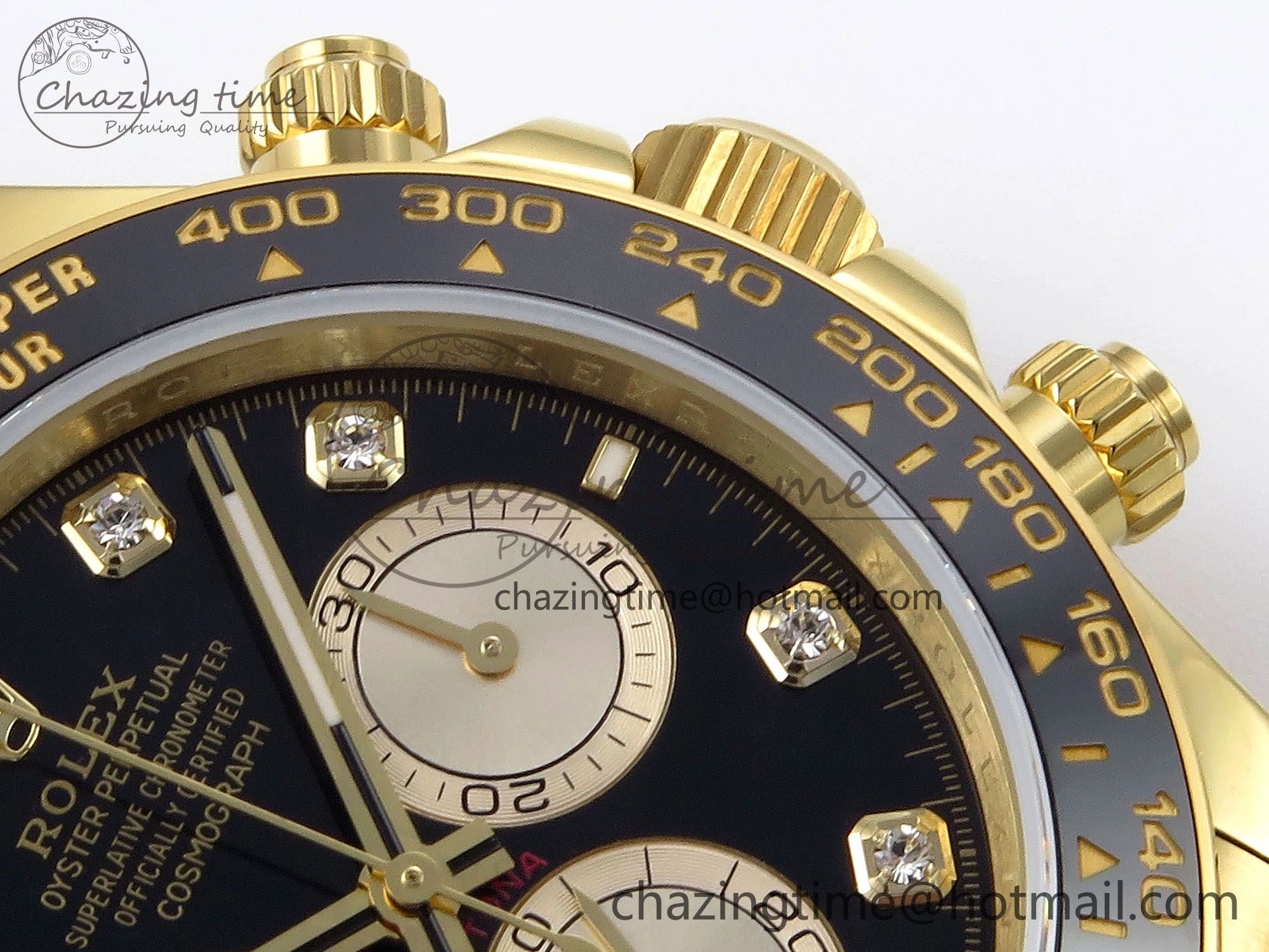 Daytona 126518 QF 1:1 Best Edition Black YG Diamonds Dial on Oysterflex Strap SH4131 V5