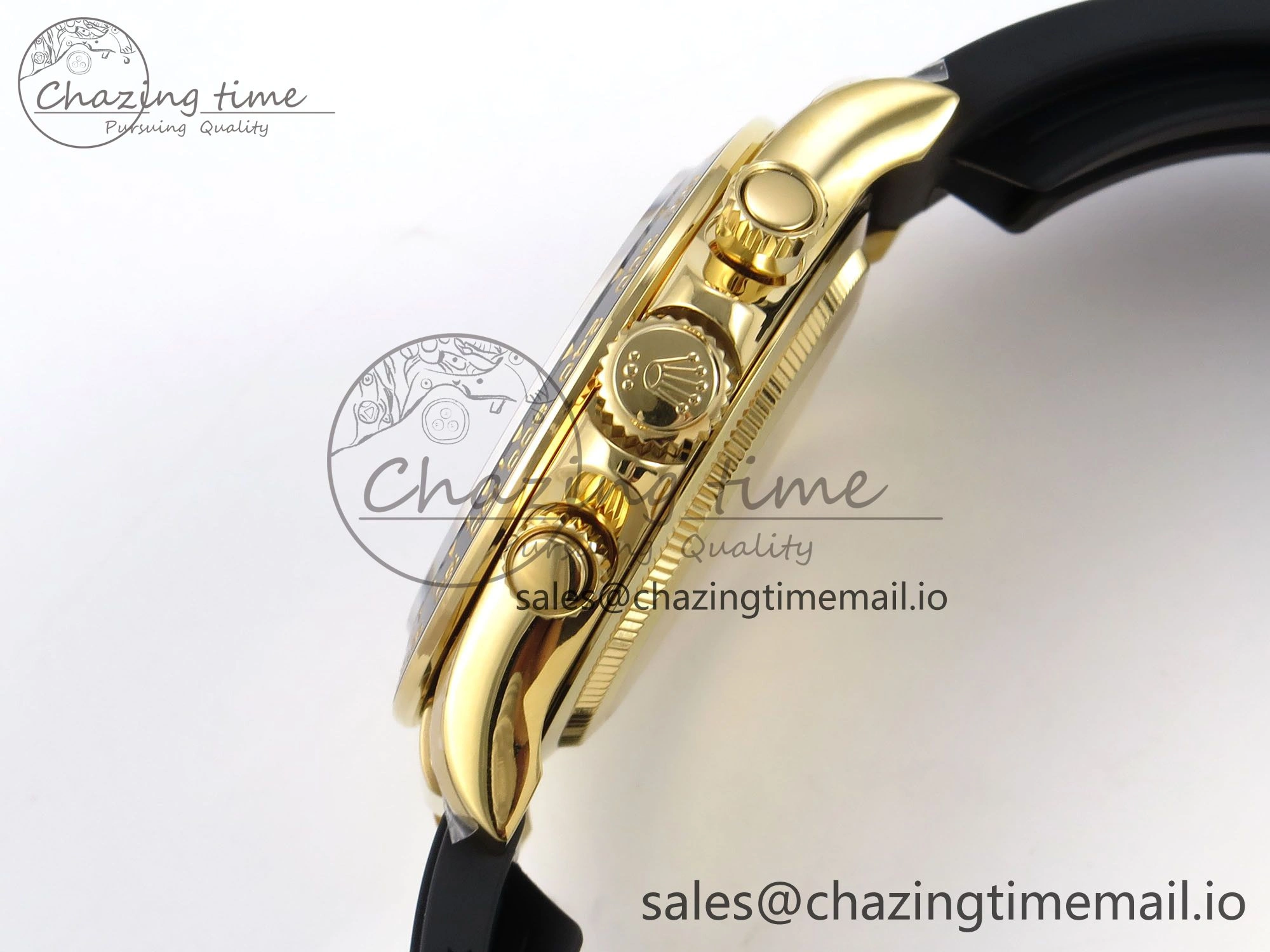 Daytona 126518 QF 1:1 Best Edition Black YG Diamonds Dial on Oysterflex Strap SH4131 V6（Gain Weight）