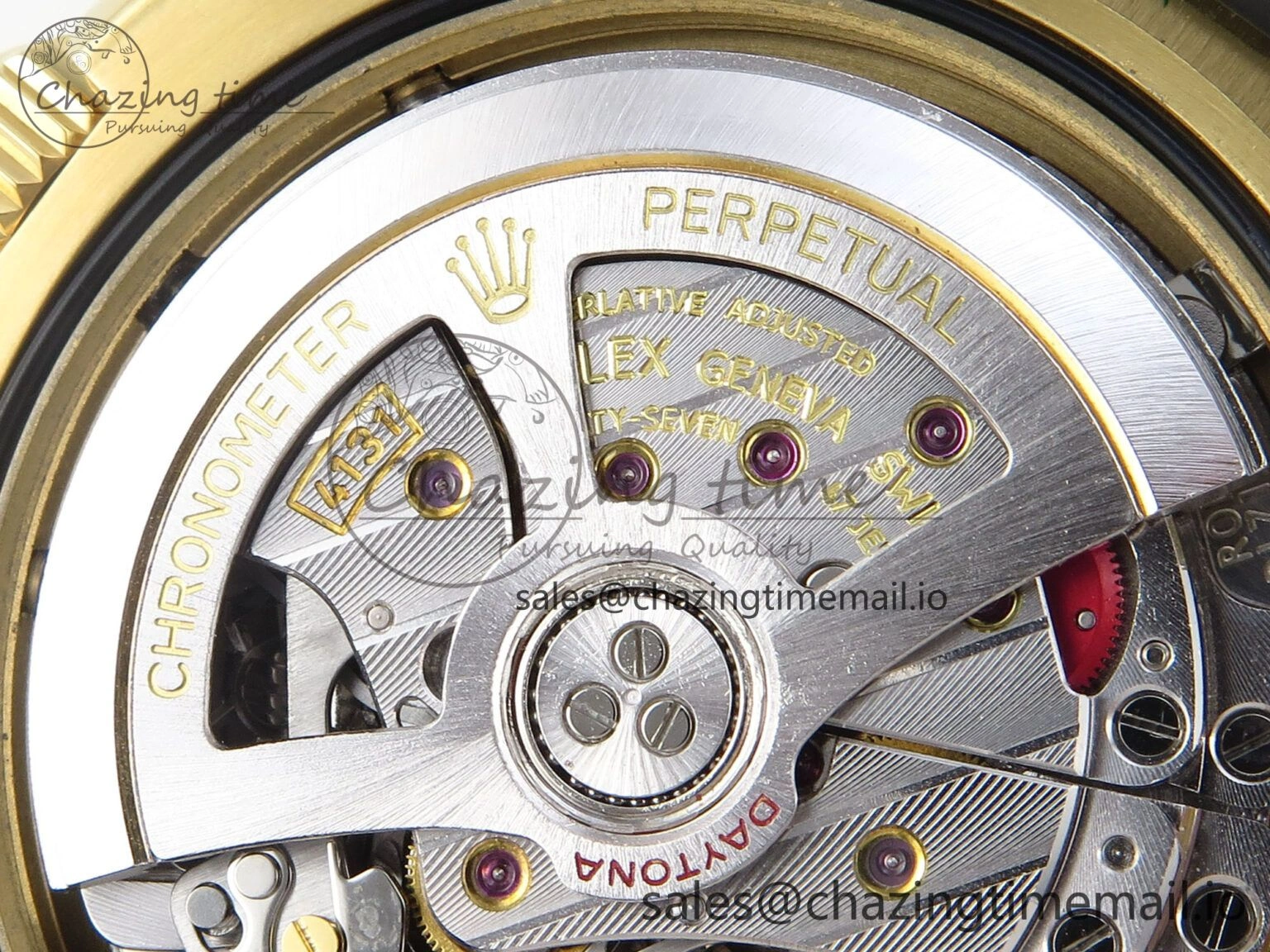 Daytona 126518 QF 1:1 Best Edition Black YG Red Dial on Oysterflex Strap QF4131 V10