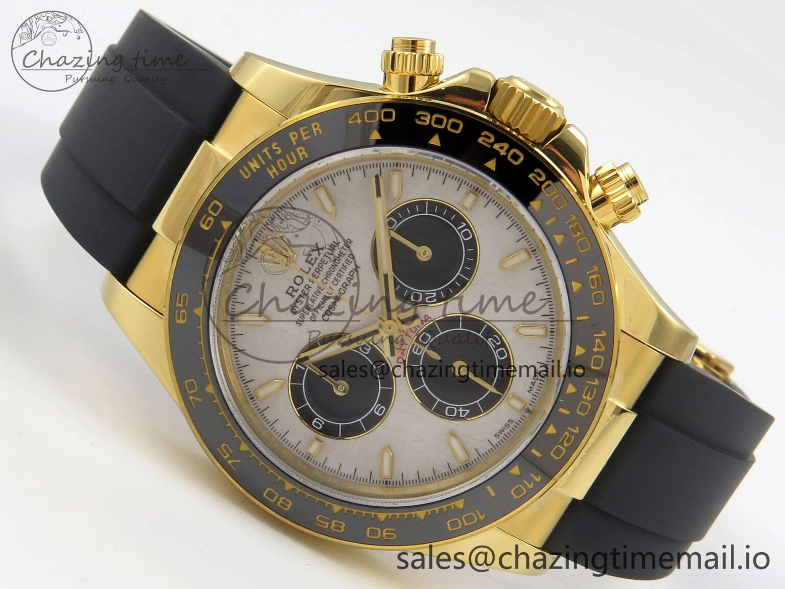 Daytona 126518 QF 1:1 Best Edition Meteorite  Stick Dial on Oysterflex Strap SH4131 V10(Gain Weight)
