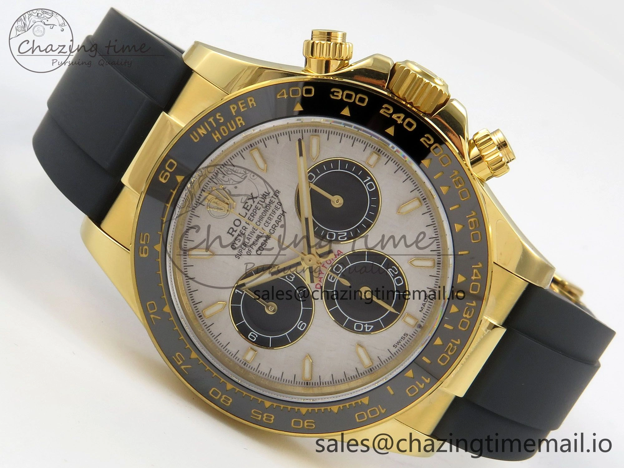 Daytona 126518 QF 1:1 Best Edition Meteorite  Stick Dial on Oysterflex Strap SH4131 V10(Gain Weight)