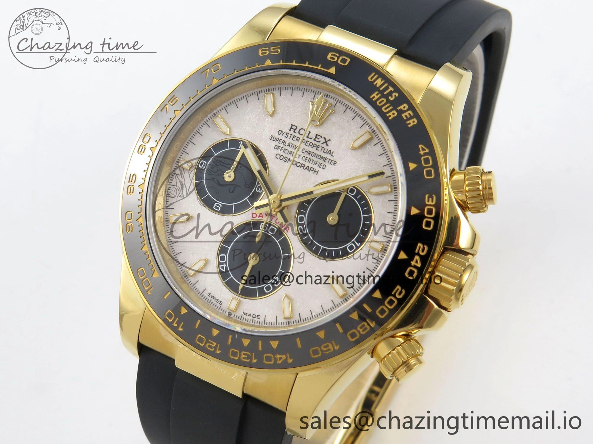 Daytona 126518 QF 1:1 Best Edition Meteorite  Stick Dial on Oysterflex Strap SH4131 V10(Gain Weight)