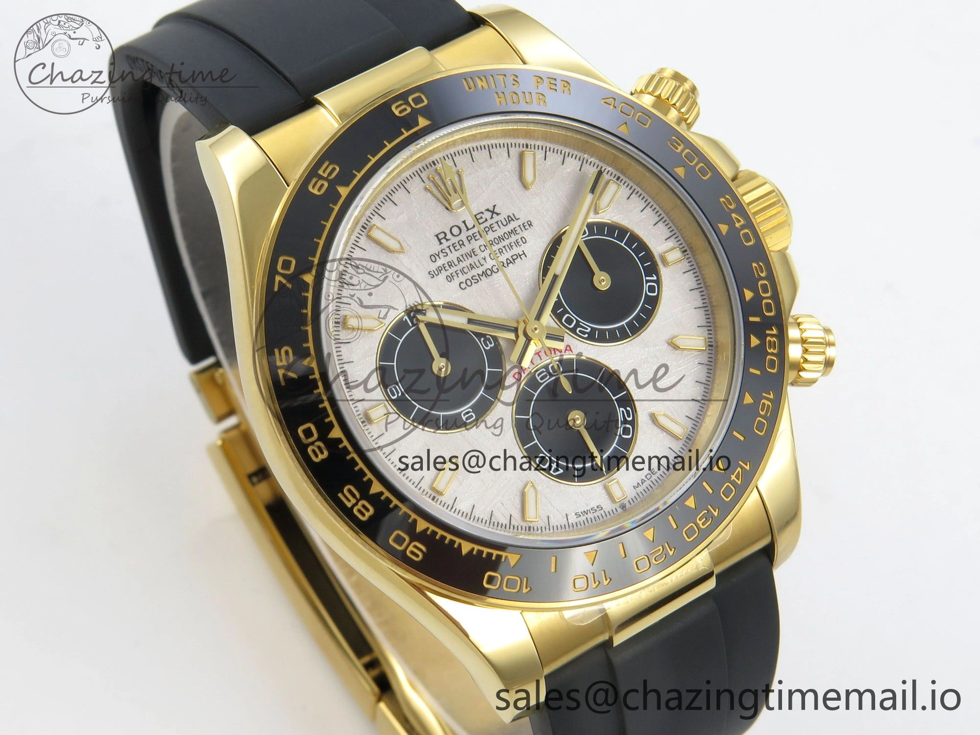 Daytona 126518 QF 1:1 Best Edition Meteorite  Stick Dial on Oysterflex Strap SH4131 V10(Gain Weight)