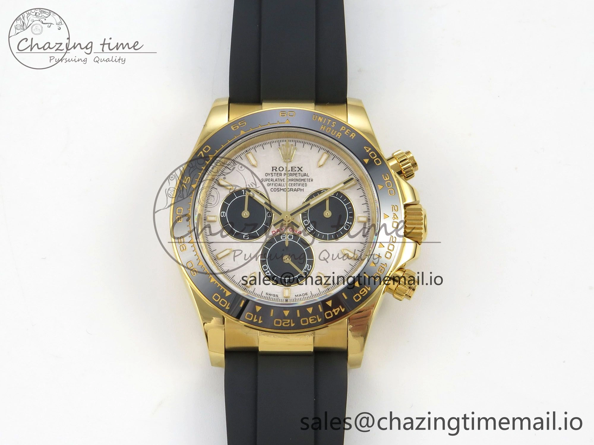 Daytona 126518 QF 1:1 Best Edition Meteorite  Stick Dial on Oysterflex Strap SH4131 V10(Gain Weight)