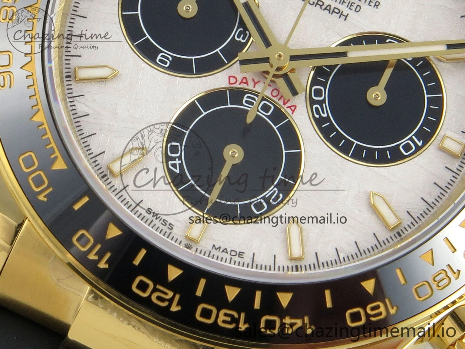 Daytona 126518 QF 1:1 Best Edition Meteorite  Stick Dial on Oysterflex Strap SH4131 V10(Gain Weight)