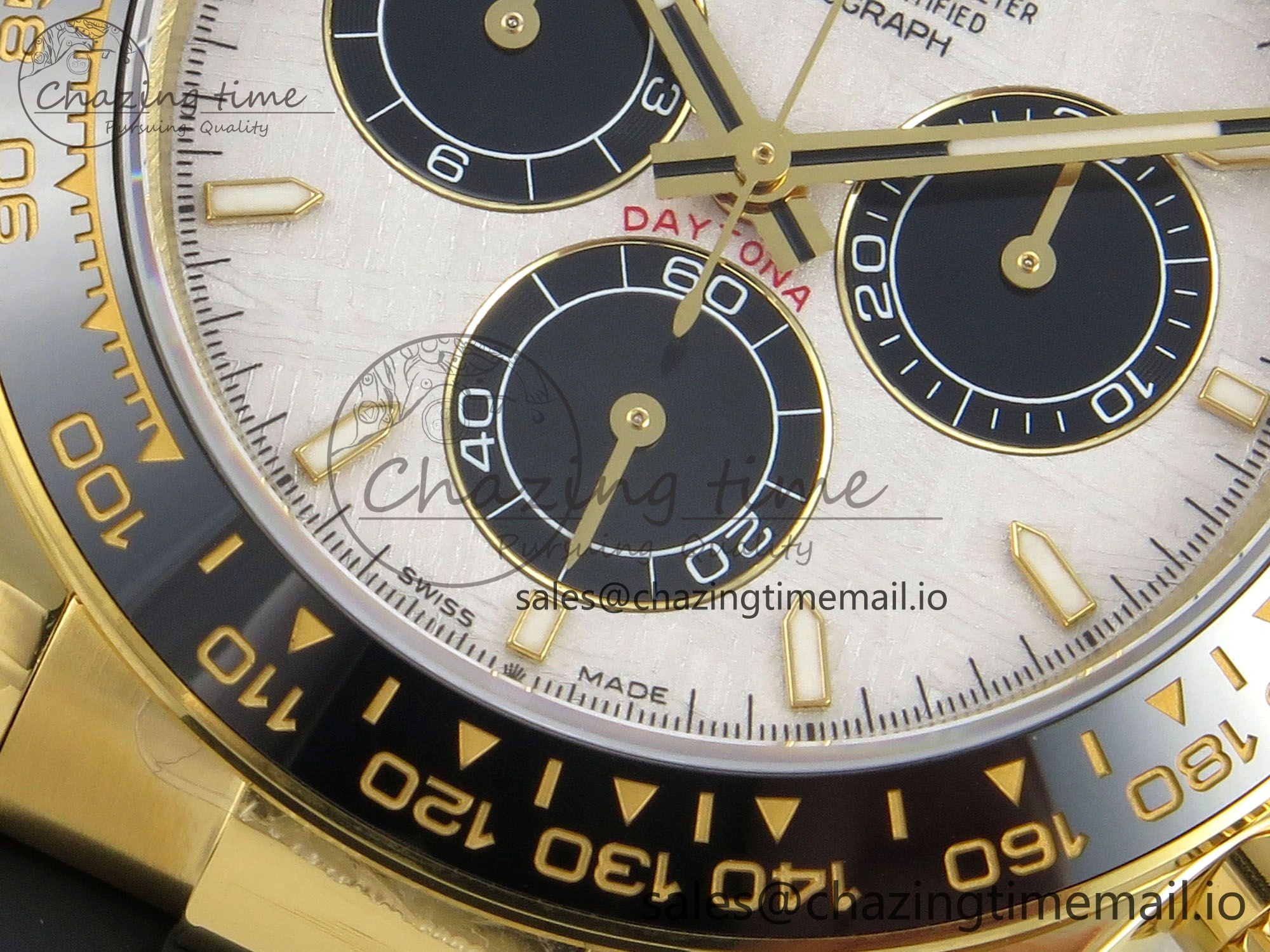 Daytona 126518 QF 1:1 Best Edition Meteorite  Stick Dial on Oysterflex Strap SH4131 V10(Gain Weight)