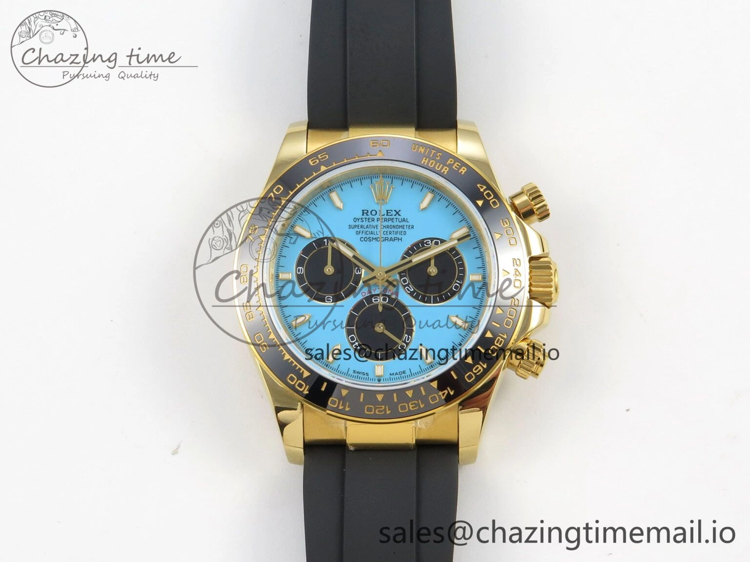 Daytona 126518 QF 1:1 Best Edition Tiffany Turquoise Blue Dial Sticks Markers on Oysterflex Strap SH4131 V6（Gain Weight）