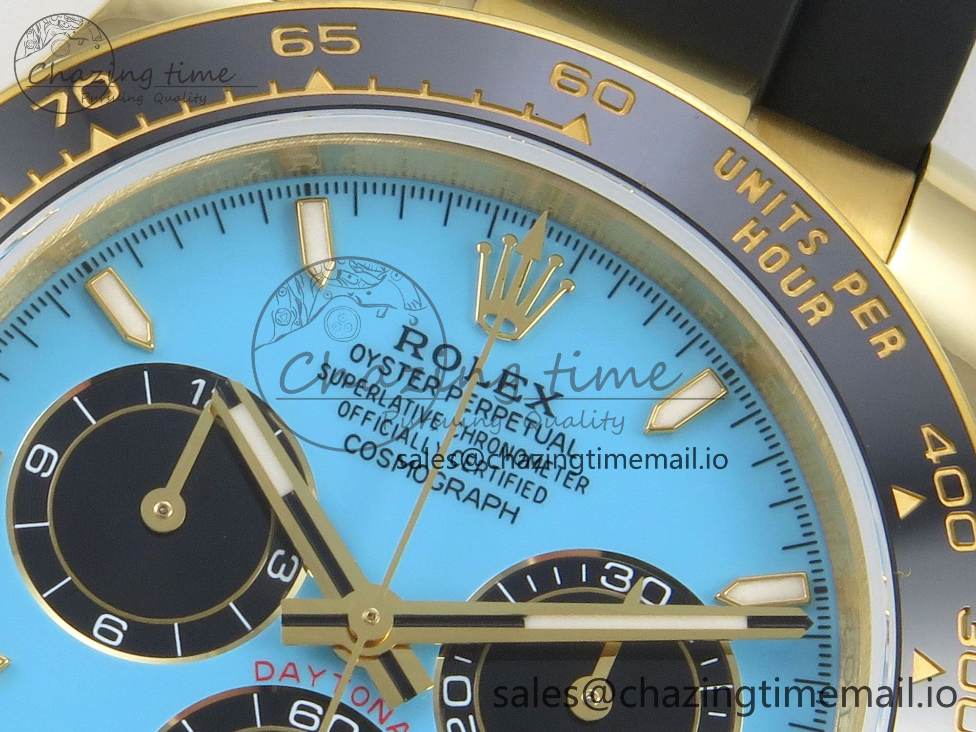 Daytona 126518 QF 1:1 Best Edition Tiffany Turquoise Blue Dial Sticks Markers on Oysterflex Strap SH4131 V6（Gain Weight）