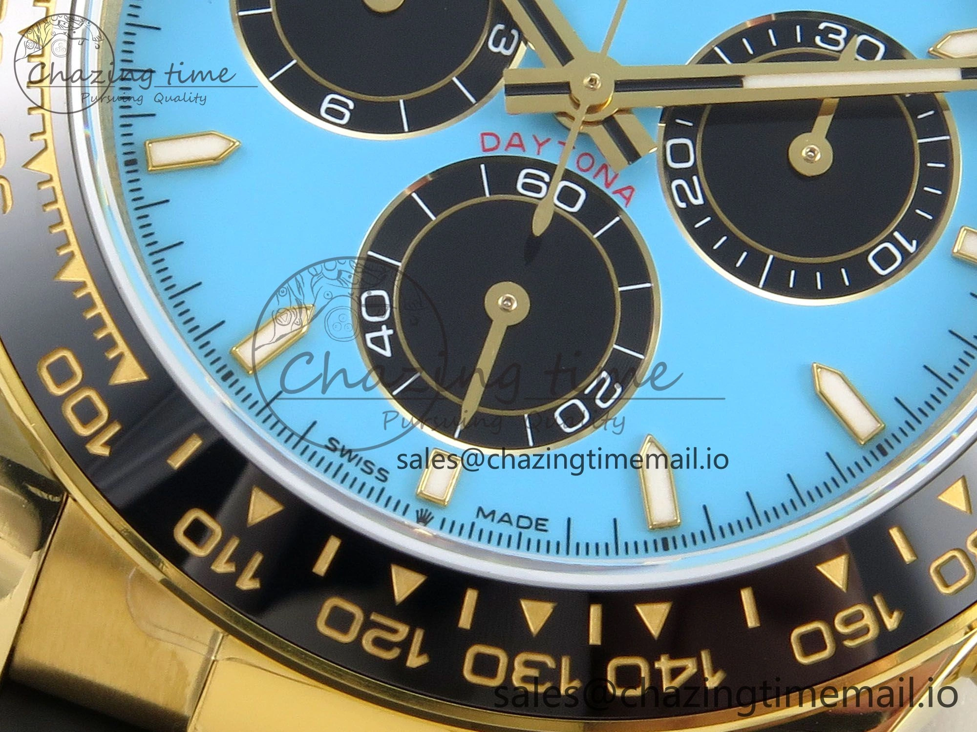 Daytona 126518 QF 1:1 Best Edition Tiffany Turquoise Blue Dial Sticks Markers on Oysterflex Strap SH4131 V6（Gain Weight）