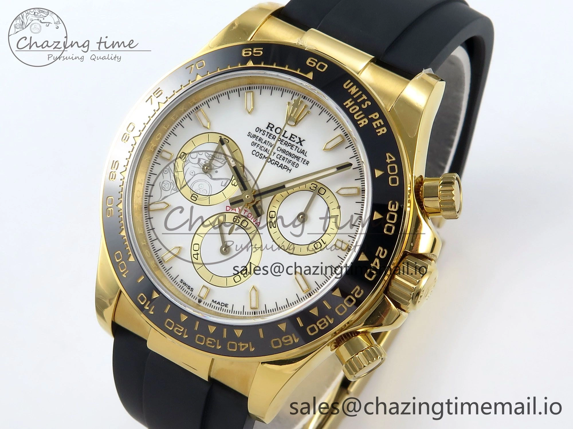Daytona 126518 QF 1:1 Best Edition White Dial on Oysterflex Strap SH4131 V5