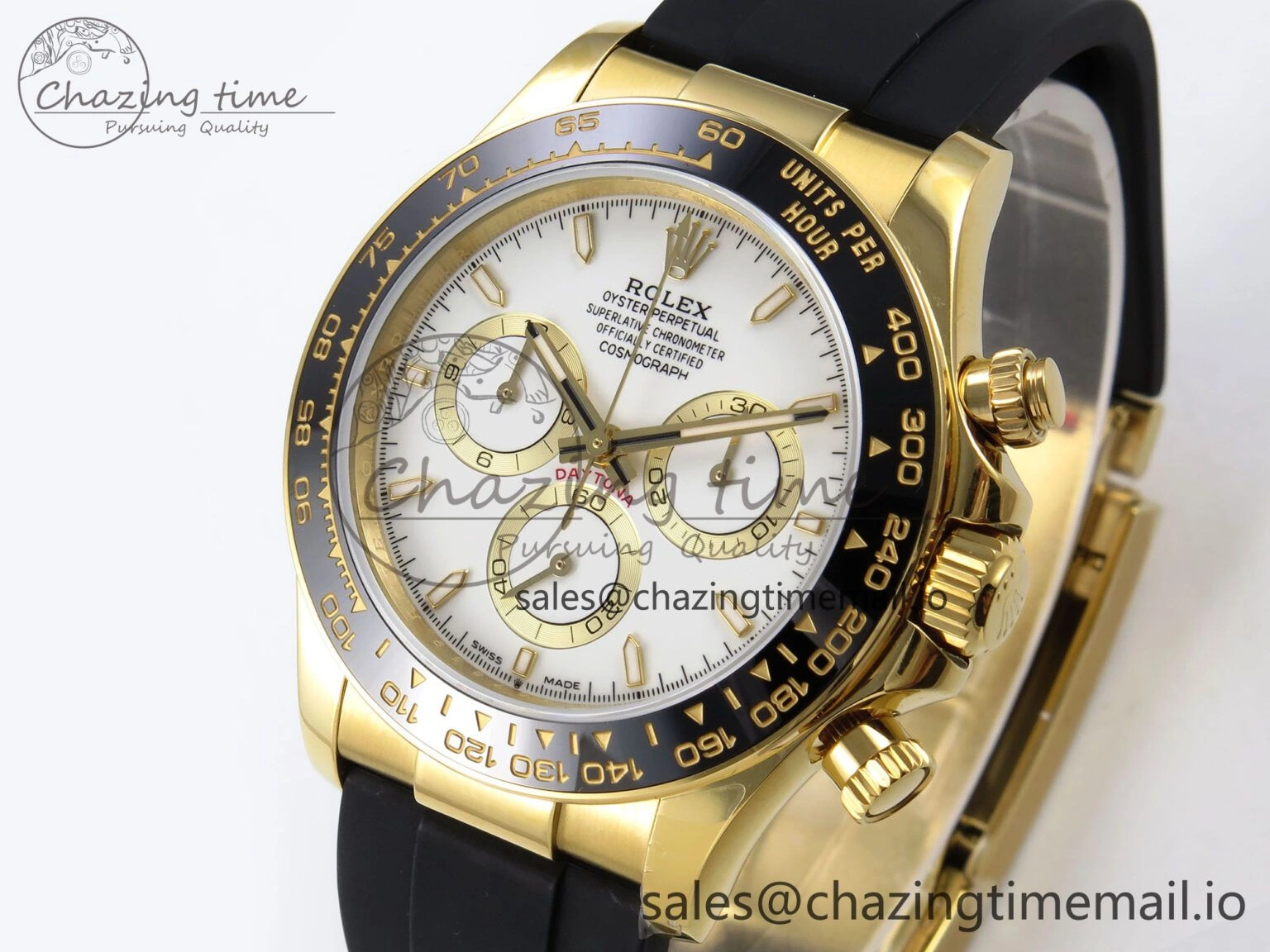 Daytona 126518 QF 1:1 Best Edition White Dial on Oysterflex Strap SH4131 V6（Gain Weight）