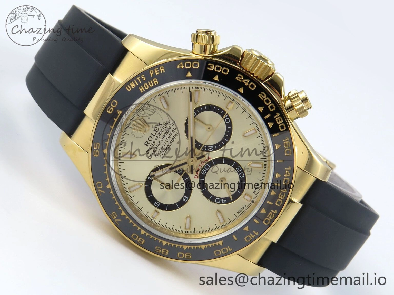Daytona 126518 QF 1:1 Best Edition YG Dial on Oysterflex Strap QF4131 V10