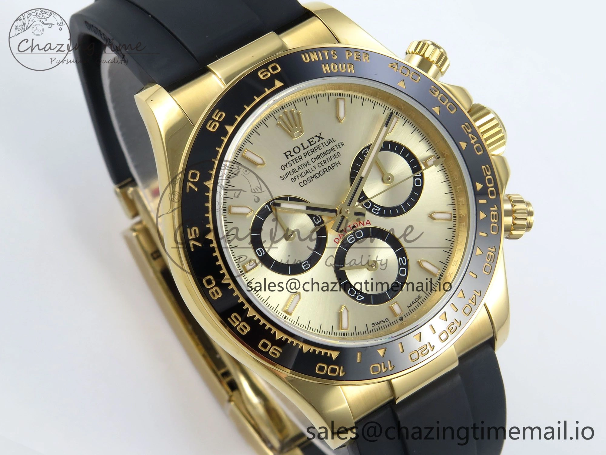 Daytona 126518 QF 1:1 Best Edition YG Dial on Oysterflex Strap QF4131 V10