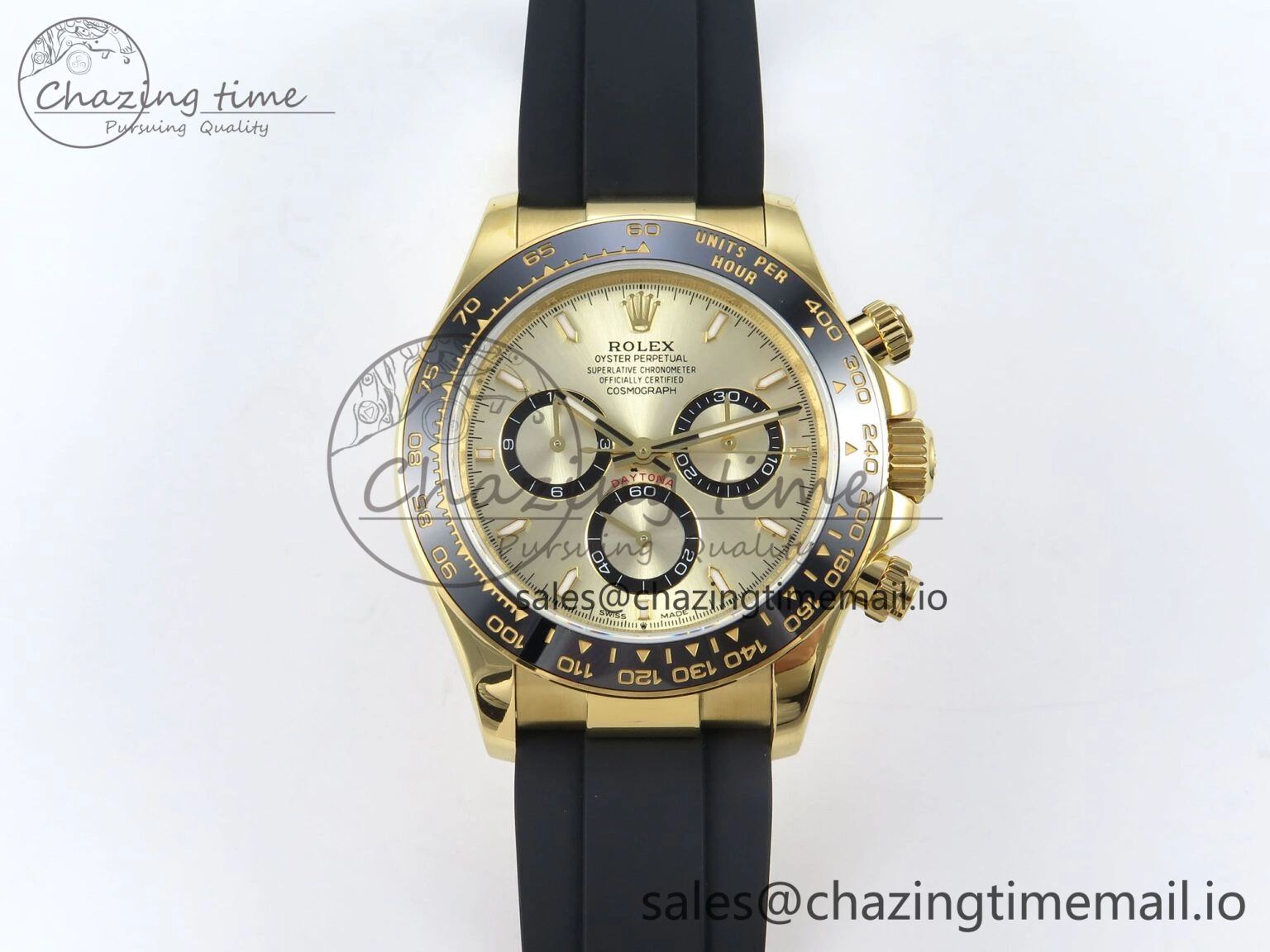 Daytona 126518 QF 1:1 Best Edition YG Dial on Oysterflex Strap QF4131 V10
