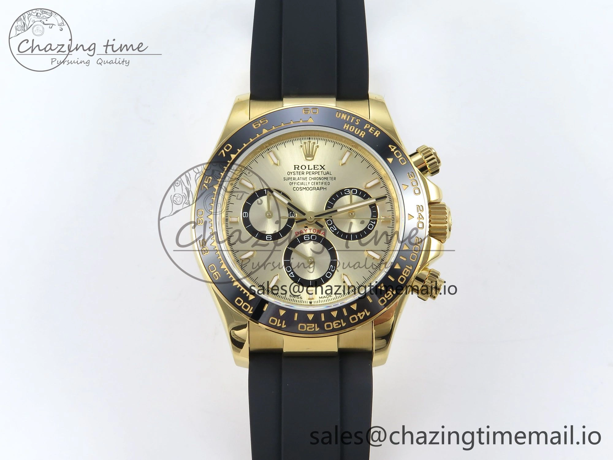Daytona 126518 QF 1:1 Best Edition YG Dial on Oysterflex Strap QF4131 V10