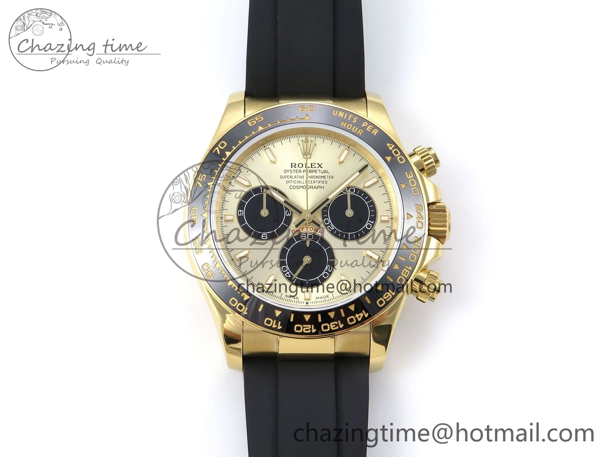 Daytona 126518 QF 1:1 Best Edition YG Black Dial on Oysterflex Strap SH4131 V5