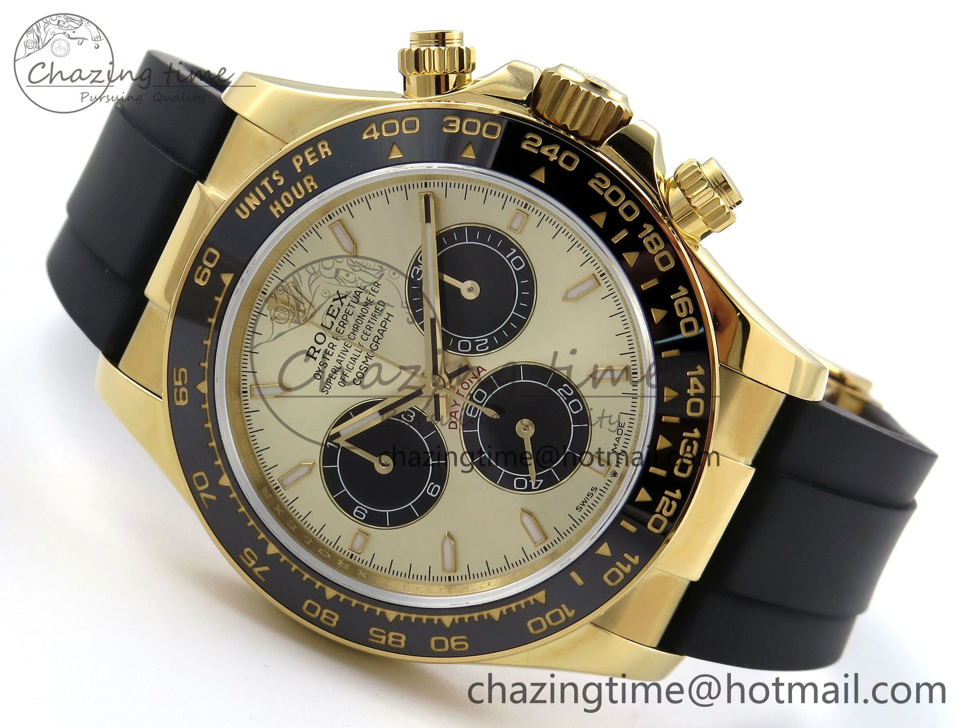 Daytona 126518 QF 1:1 Best Edition YG Black Dial on Oysterflex Strap SH4131 V5