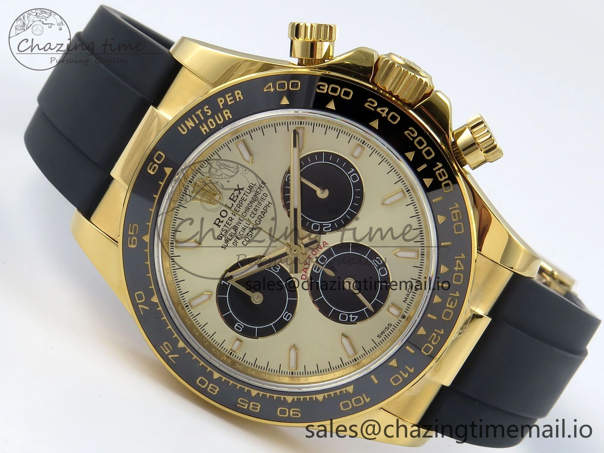Daytona 126518 QF 1:1 Best Edition YG Black Dial on Oysterflex Strap SH4131 V5