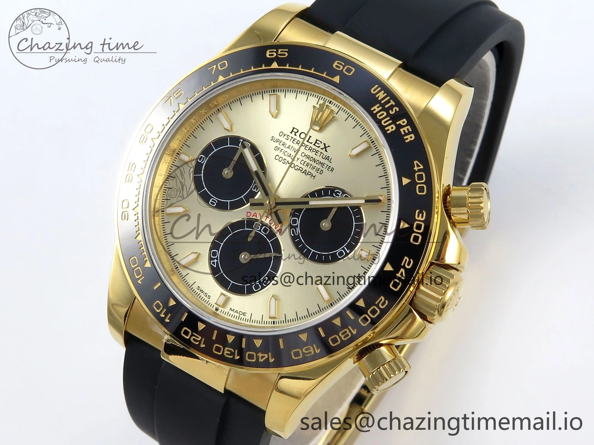 Daytona 126518 QF 1:1 Best Edition YG Black Dial on Oysterflex Strap SH4131 V5