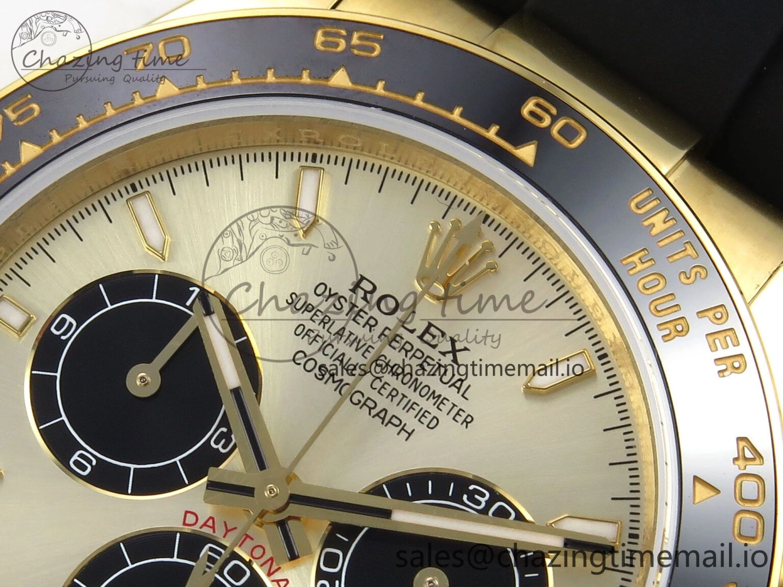 Daytona 126518 QF 1:1 Best Edition YG Black Dial on Oysterflex Strap SH4131 V6（Gain Weight）