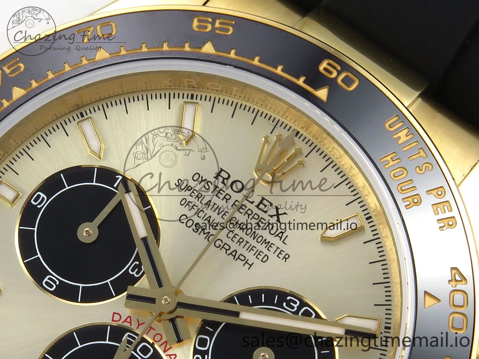 Daytona 126518 QF 1:1 Best Edition YG Black Dial on Oysterflex Strap SH4131 V6（Gain Weight）