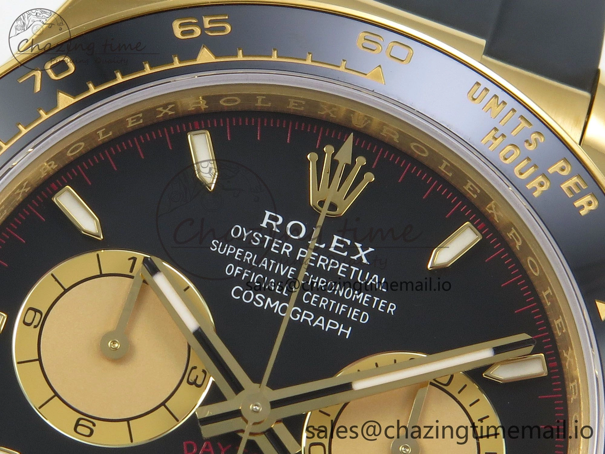 Daytona 126518 VSF 1:1 Best Edition Black YG Dial on Oysterflex Strap VS4131 V2 (Weighted)