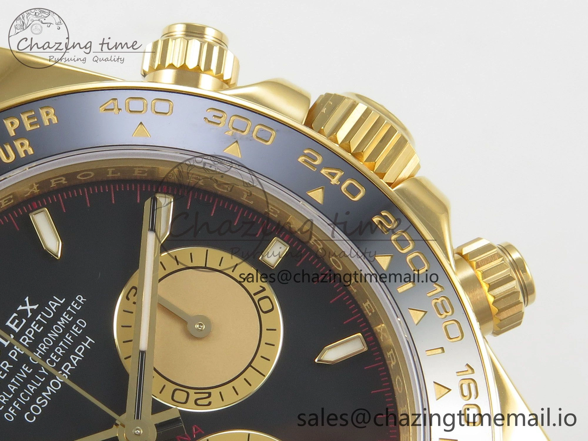 Daytona 126518 VSF 1:1 Best Edition Black YG Dial on Oysterflex Strap VS4131 V2 (Weighted)