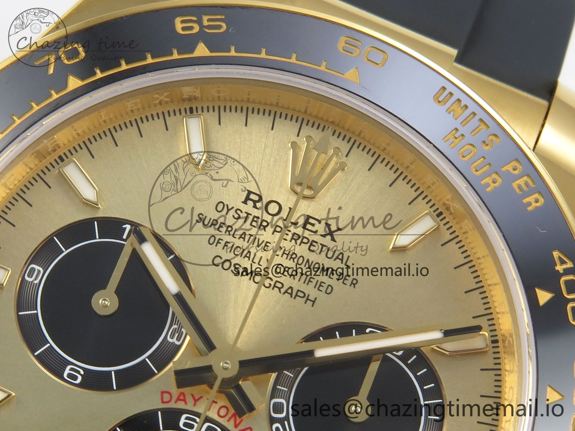 Daytona 126518 VSF 1:1 Best Edition YG Black Dial on Oysterflex Strap VS4131 V2 (Weighted)