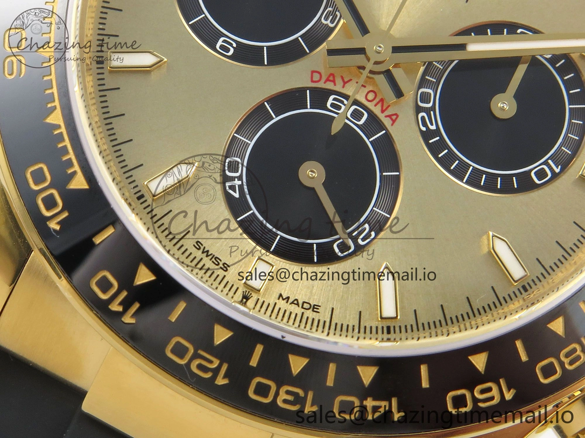 Daytona 126518 VSF 1:1 Best Edition YG Black Dial on Oysterflex Strap VS4131 V2 (Weighted)