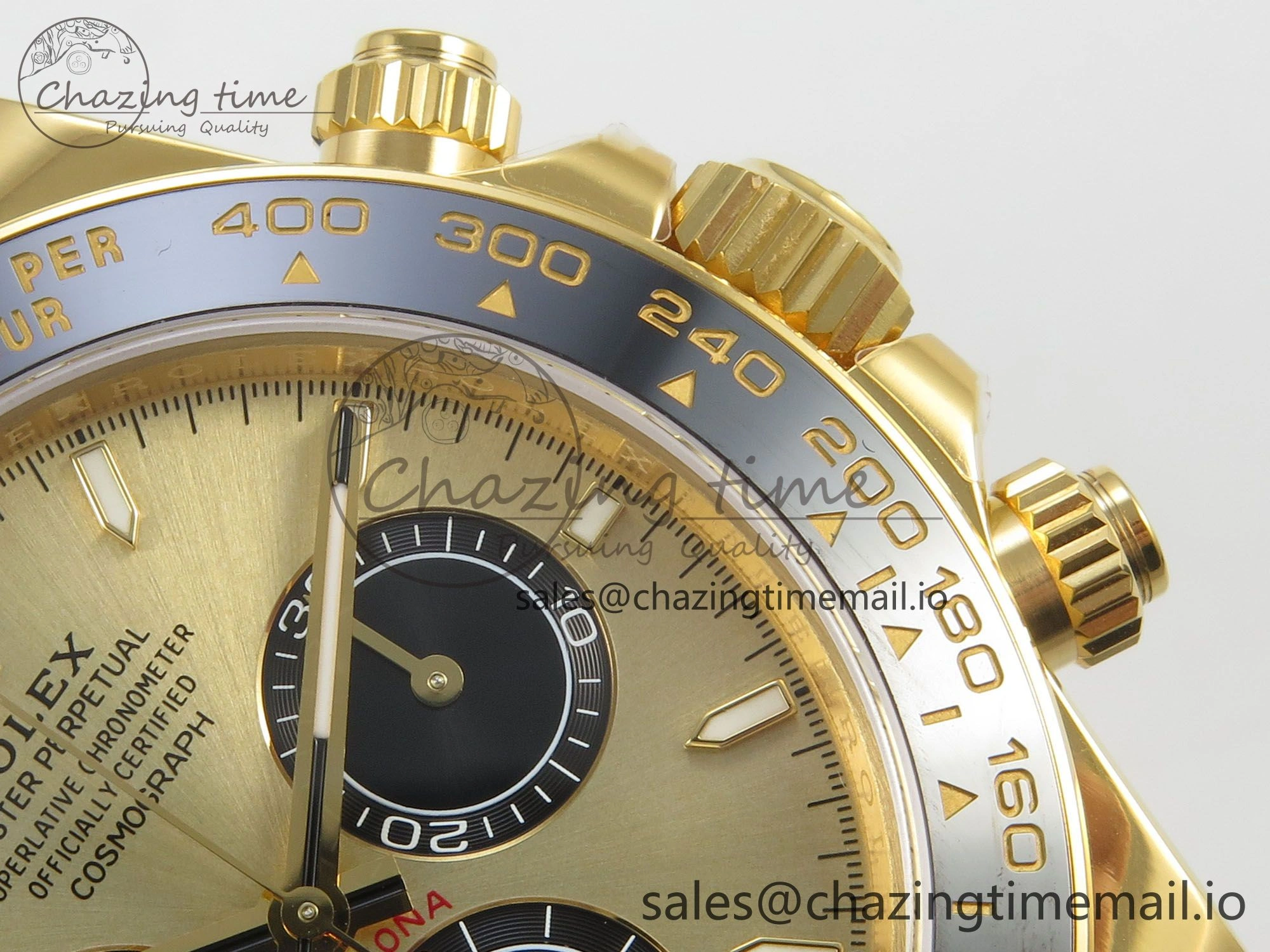 Daytona 126518 VSF 1:1 Best Edition YG Black Dial on Oysterflex Strap VS4131 V2 (Weighted)