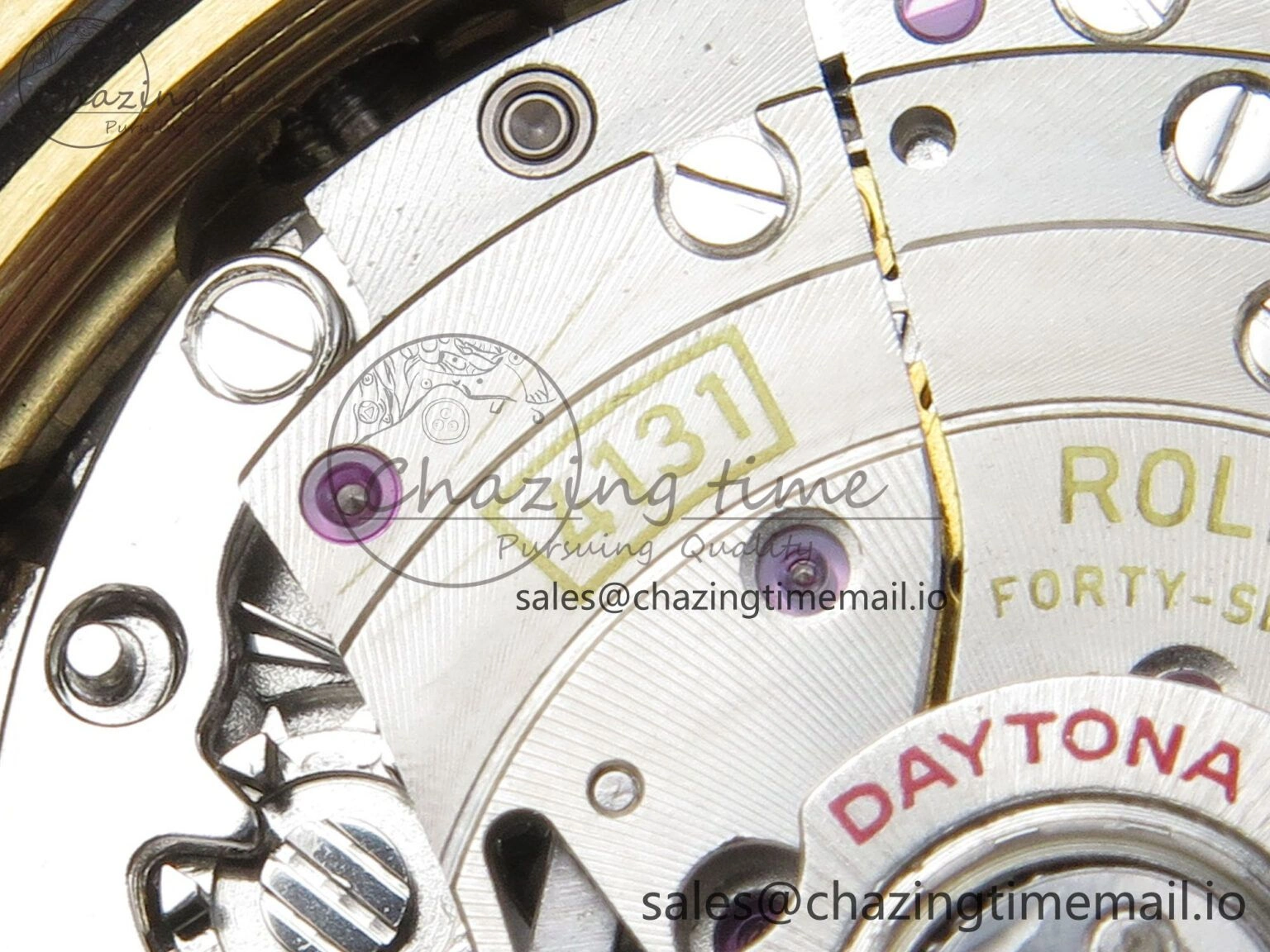 Daytona 126518 YG Clean 1:1 Best Edition 904L Black YG Diamond Dial on Oysterflex Rubber Strap DD4131