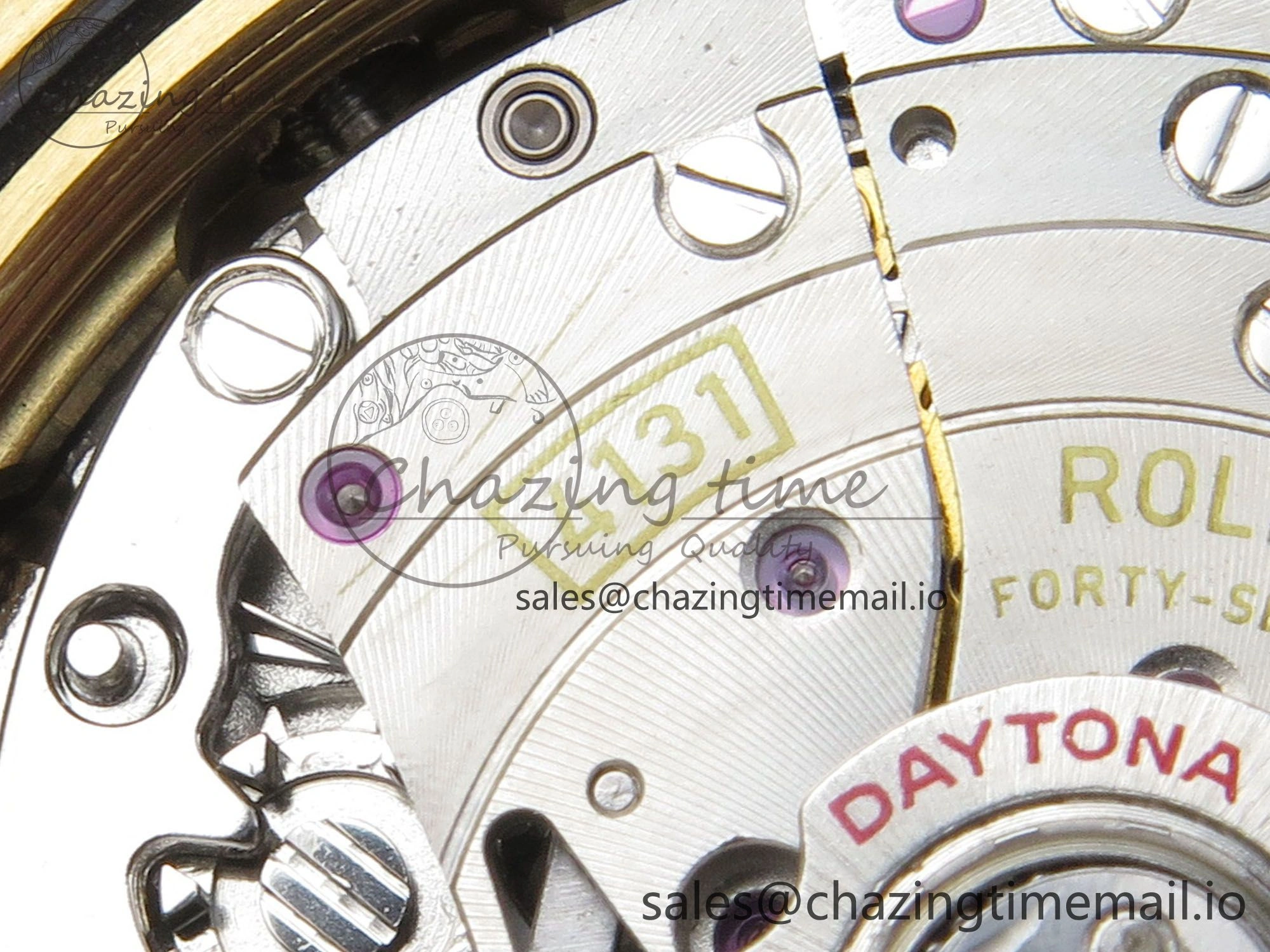 Daytona 126518 YG Clean 1:1 Best Edition 904L Black YG Diamond Dial on Oysterflex Rubber Strap DD4131
