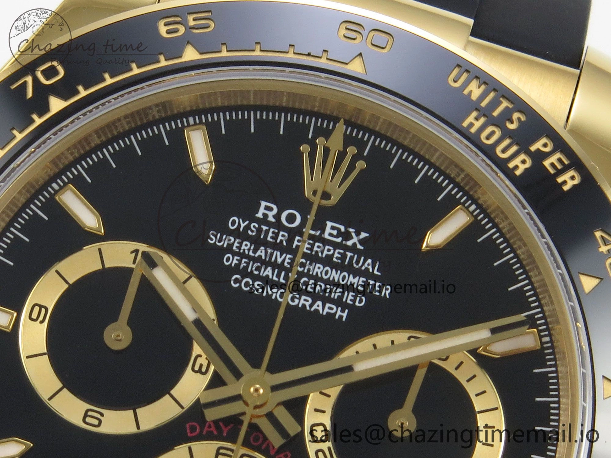 Daytona 126518 YG Clean 1:1 Best Edition Black Dial on Oysterflex Strap DD4131