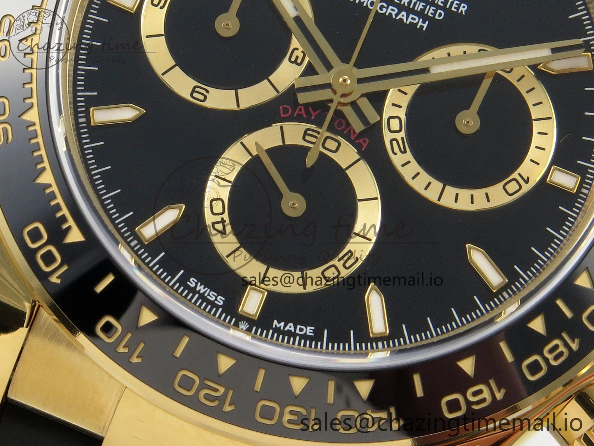 Daytona 126518 YG Clean 1:1 Best Edition Black Dial on Oysterflex Strap DD4131
