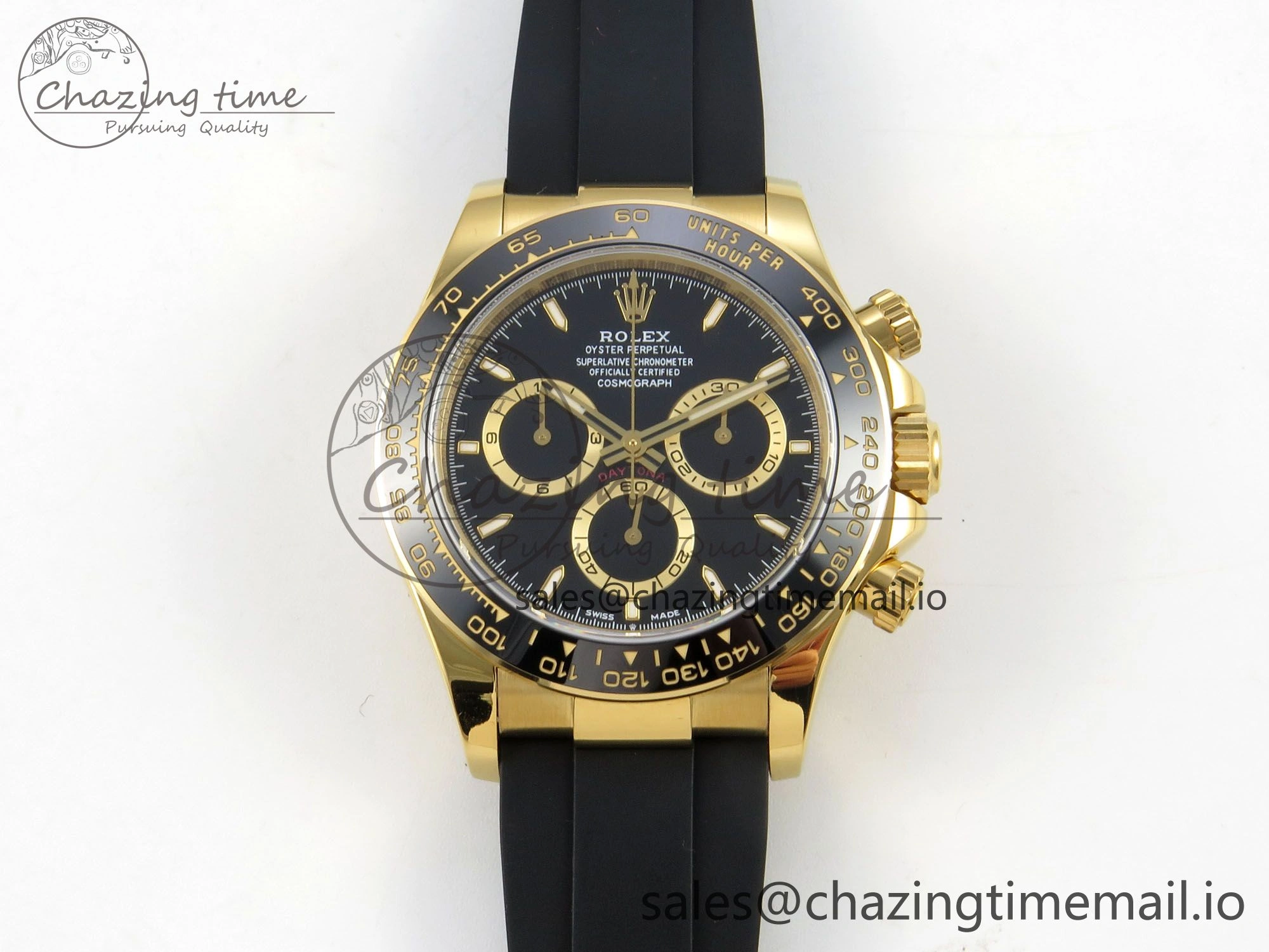 Daytona 126518 YG Clean 1:1 Best Edition Black Dial on Oysterflex Strap DD4131