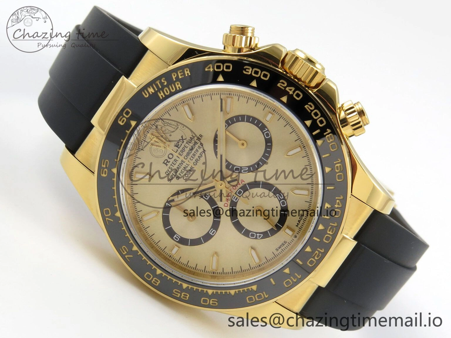 Daytona 126518 YG Clean 1:1 Best Edition YG Dial on Oysterflex Strap DD4131