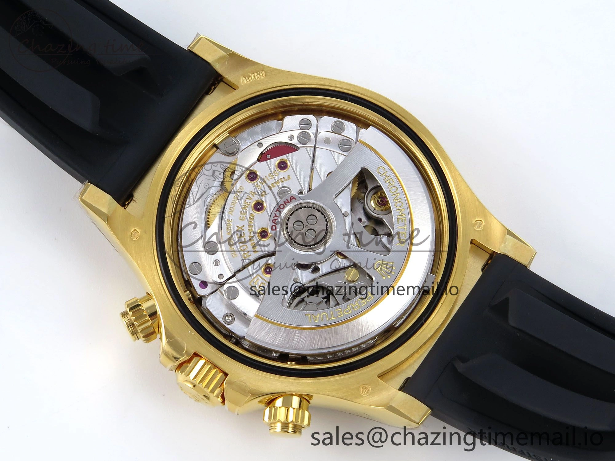 Daytona 126518 YG VSF 1:1 Best Edition 904L Steel YG Dial on Oysterflex Strap SH4131