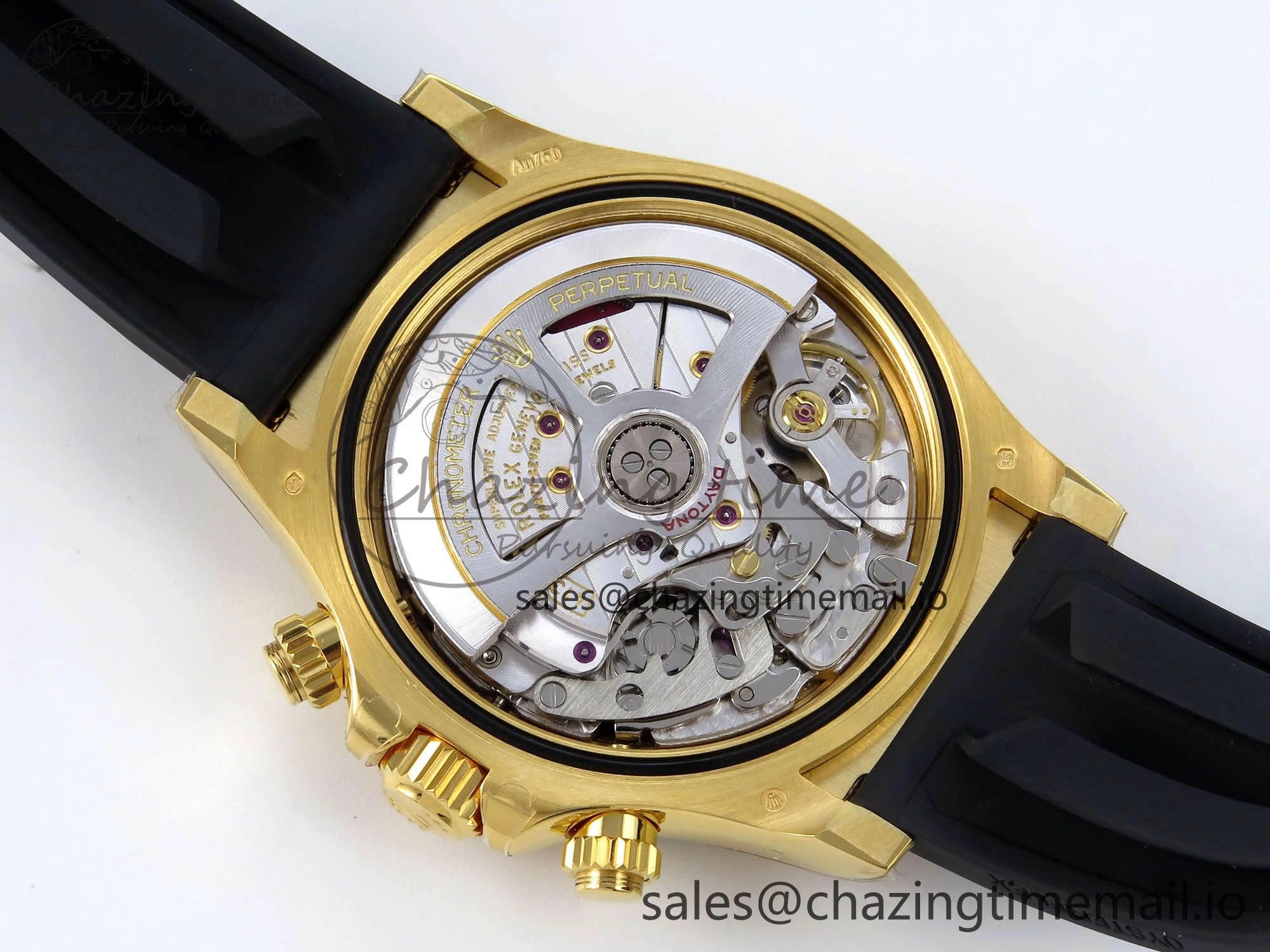 Daytona 126518 YG VSF 1:1 Best Edition 904L Steel YG Dial on Oysterflex Strap SH4131