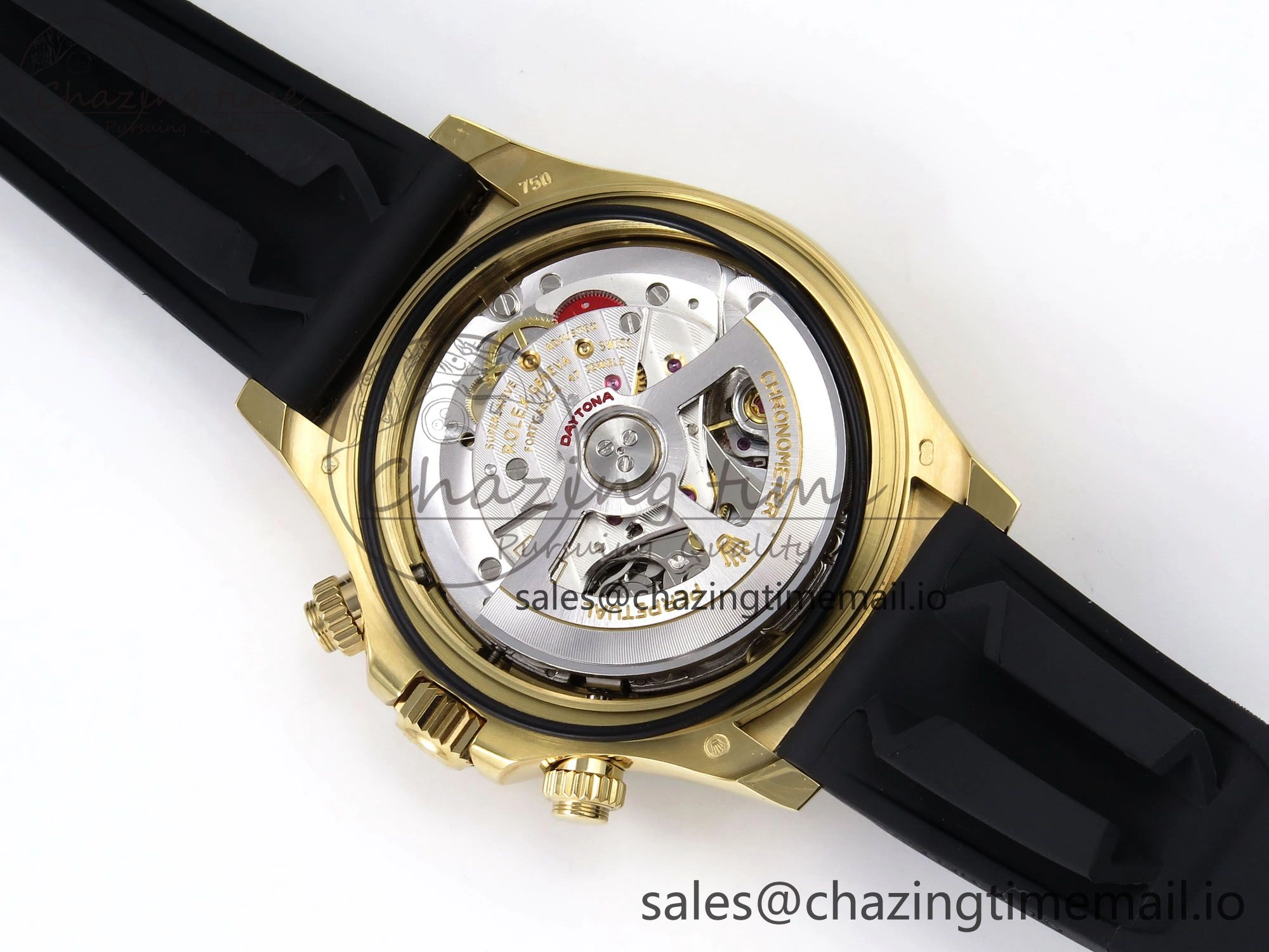 Daytona 126518LN APF 1:1 Best Edition 904L Steel YG Dial on Black Rubber Strap DD4131