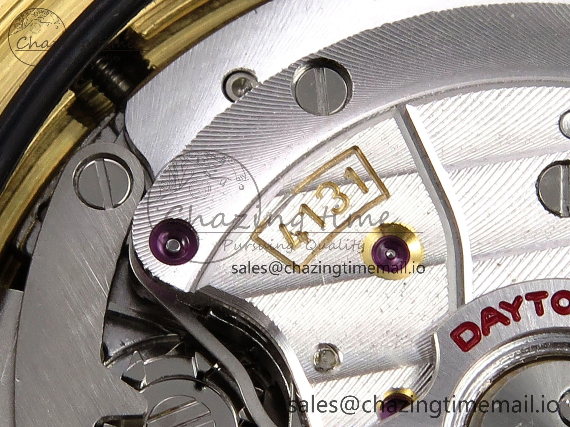 Daytona 126518LN APF 1:1 Best Edition 904L Steel YG Dial on Black Rubber Strap DD4131