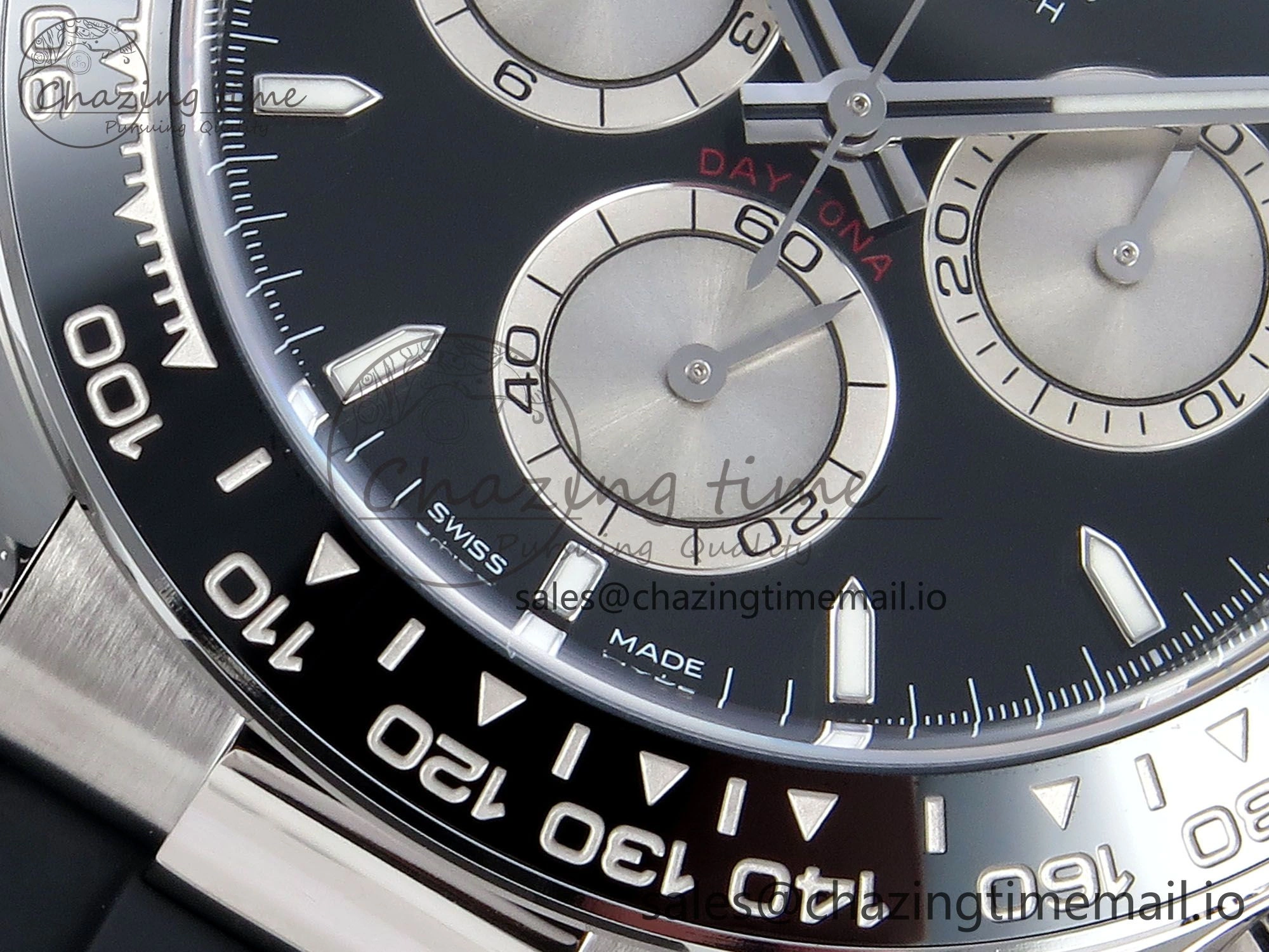 Daytona 126519 Clean 1:1 Best Edition Black Dial on Oysterflex Rubber Strap SH4131