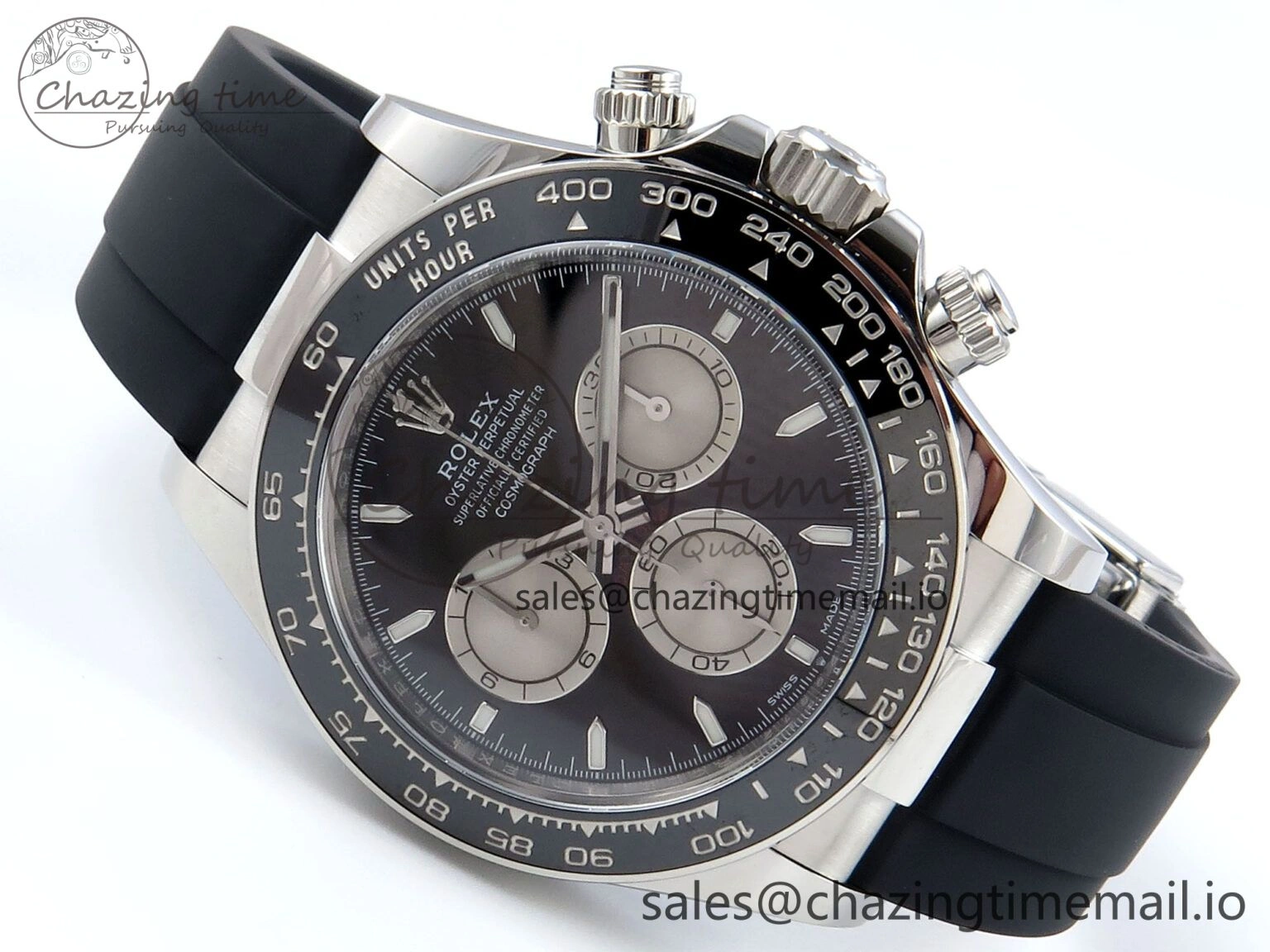 Daytona 126519 Clean 1:1 Best Edition Black Dial on Oysterflex Rubber Strap SH4131