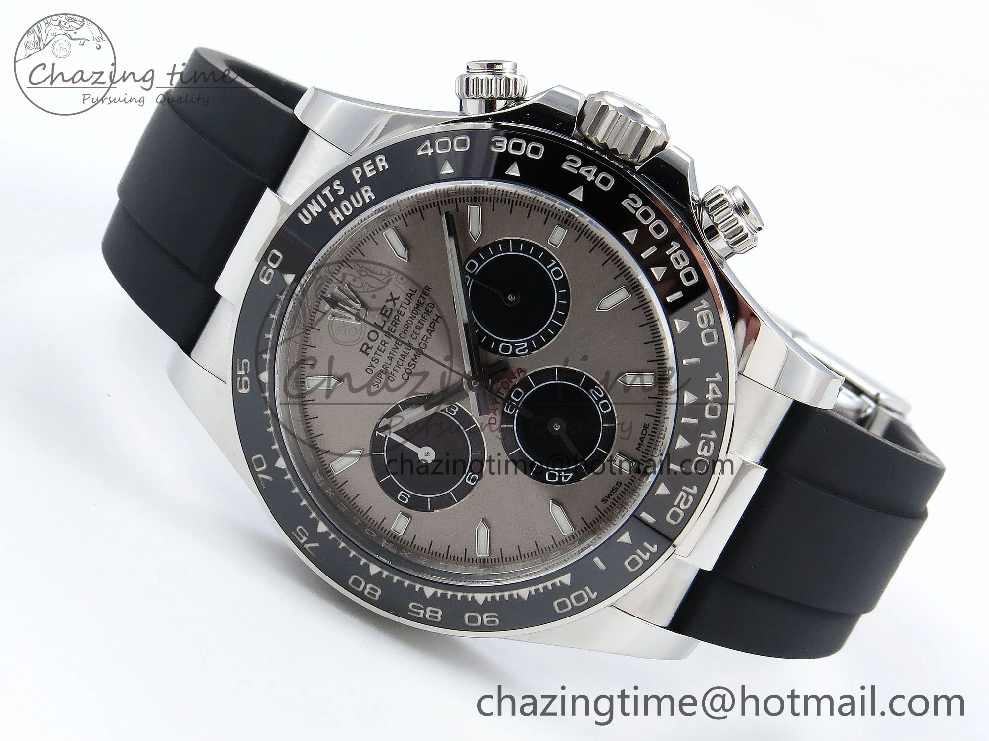 Daytona 126519 Clean 1:1 Best Edition Grey Dial on Oysterflex Rubber Strap DD4131