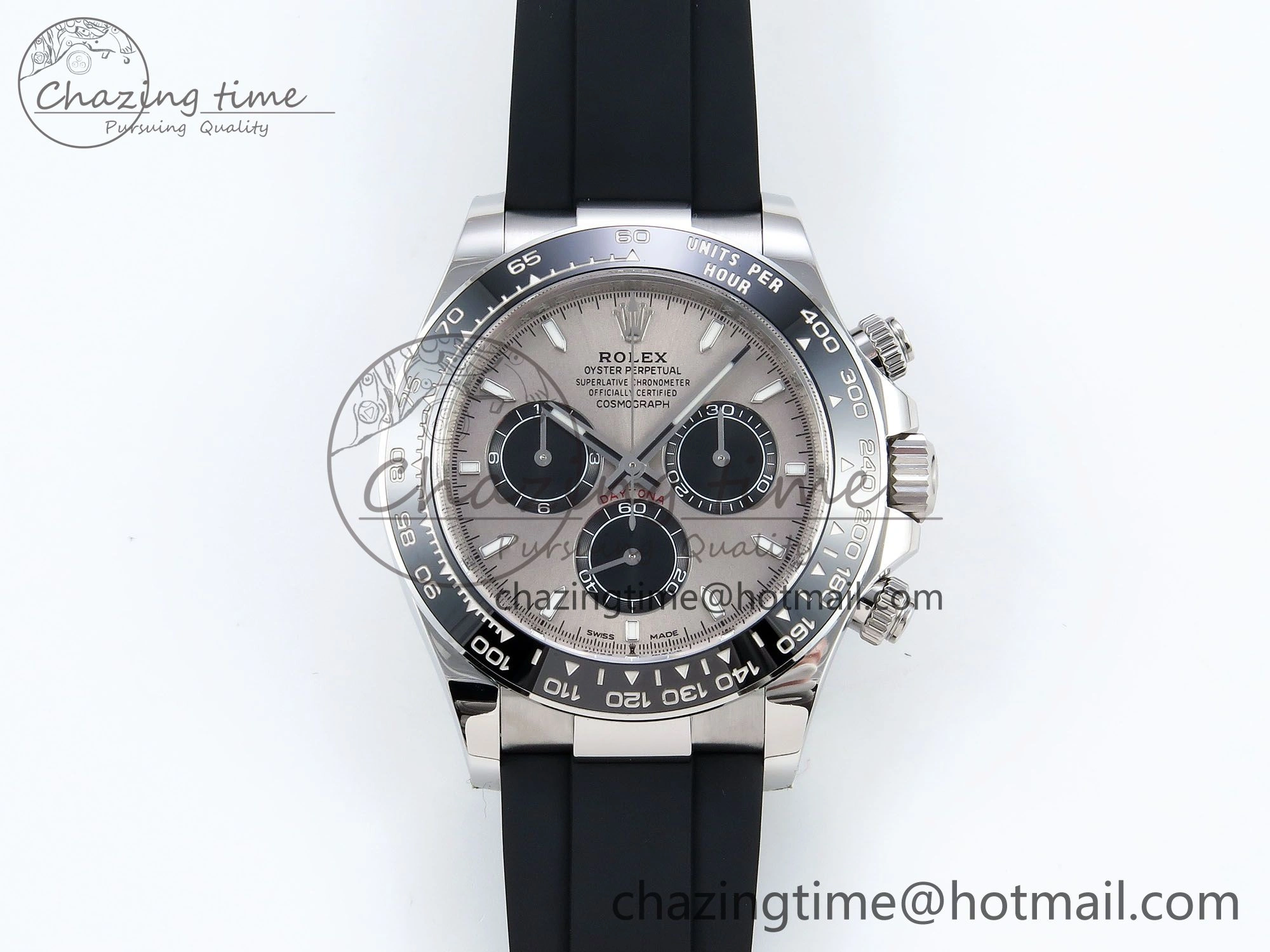 Daytona 126519 Clean 1:1 Best Edition Grey Dial on Oysterflex Rubber Strap DD4131