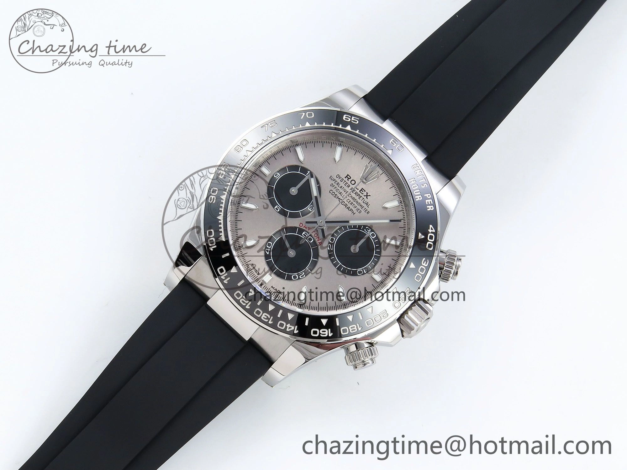 Daytona 126519 Clean 1:1 Best Edition Grey Dial on Oysterflex Rubber Strap DD4131